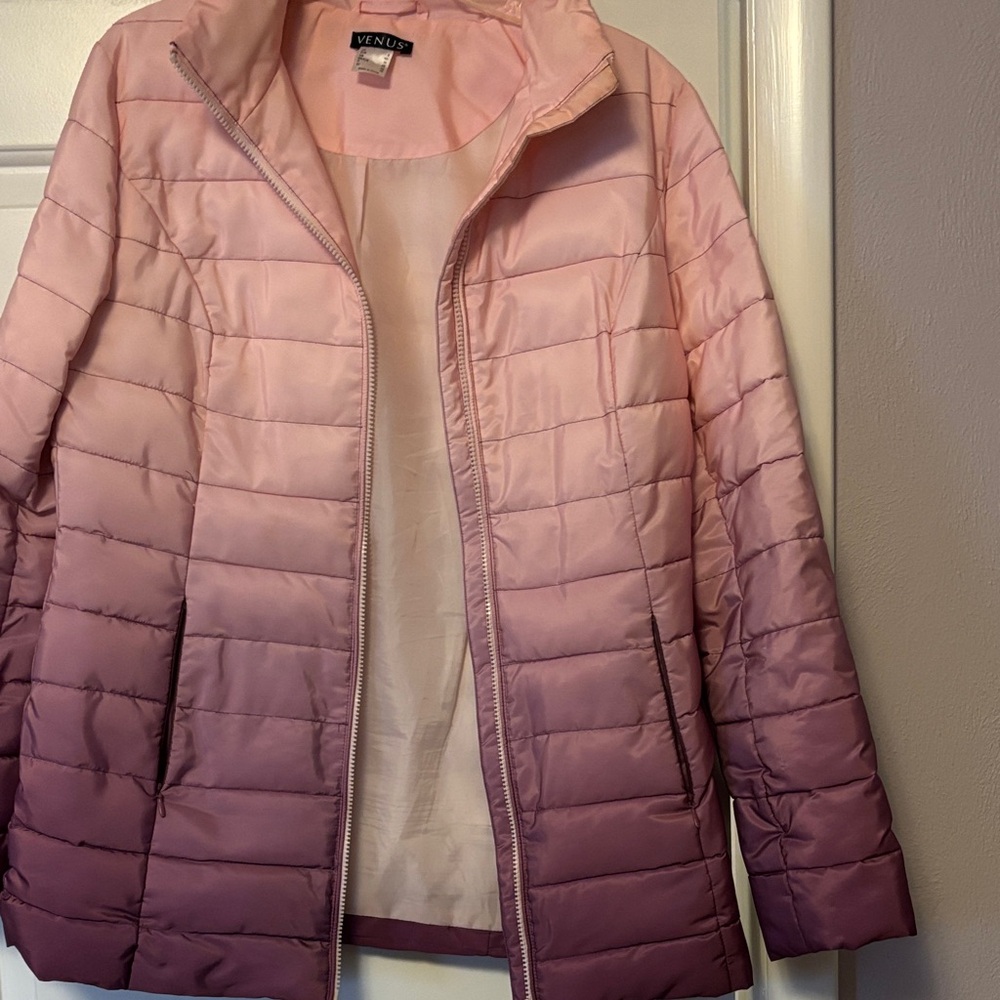 Venus Gradient Pink Puffer Jacket - image 1